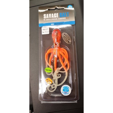 Octopus 3D by Savage Gear Orange Glow 
